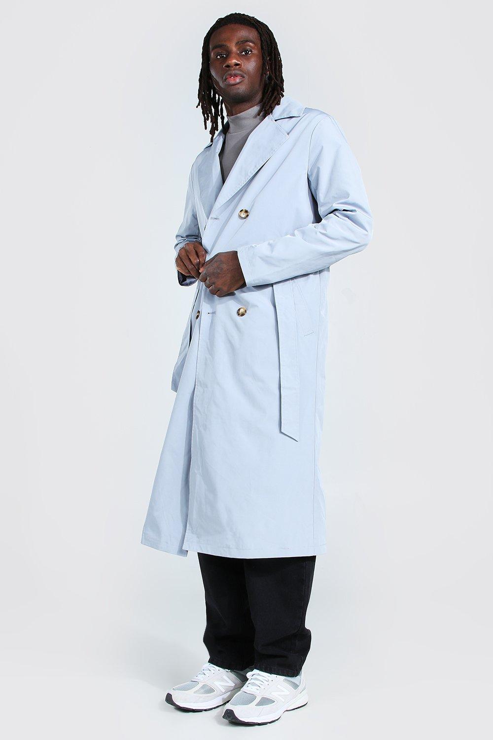 Boohooman on sale trench coat